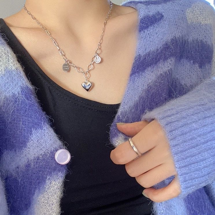 小眾愛心笑臉 俏皮鈦鋼項鍊☺️【熱銷款】