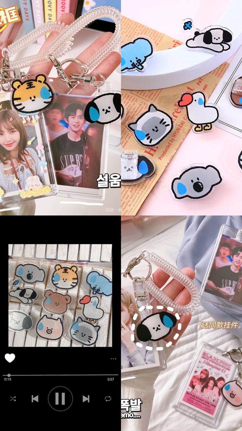 流汗小動物 夾子/伸縮卡套夾🐈