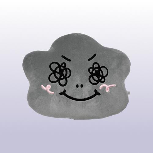 灰炭抱枕
