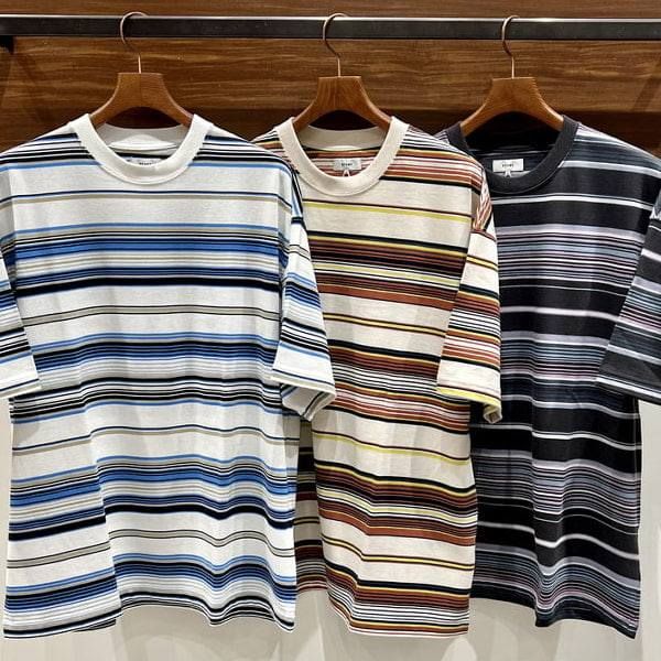 BEAMS マルチボーダー Tシャツ