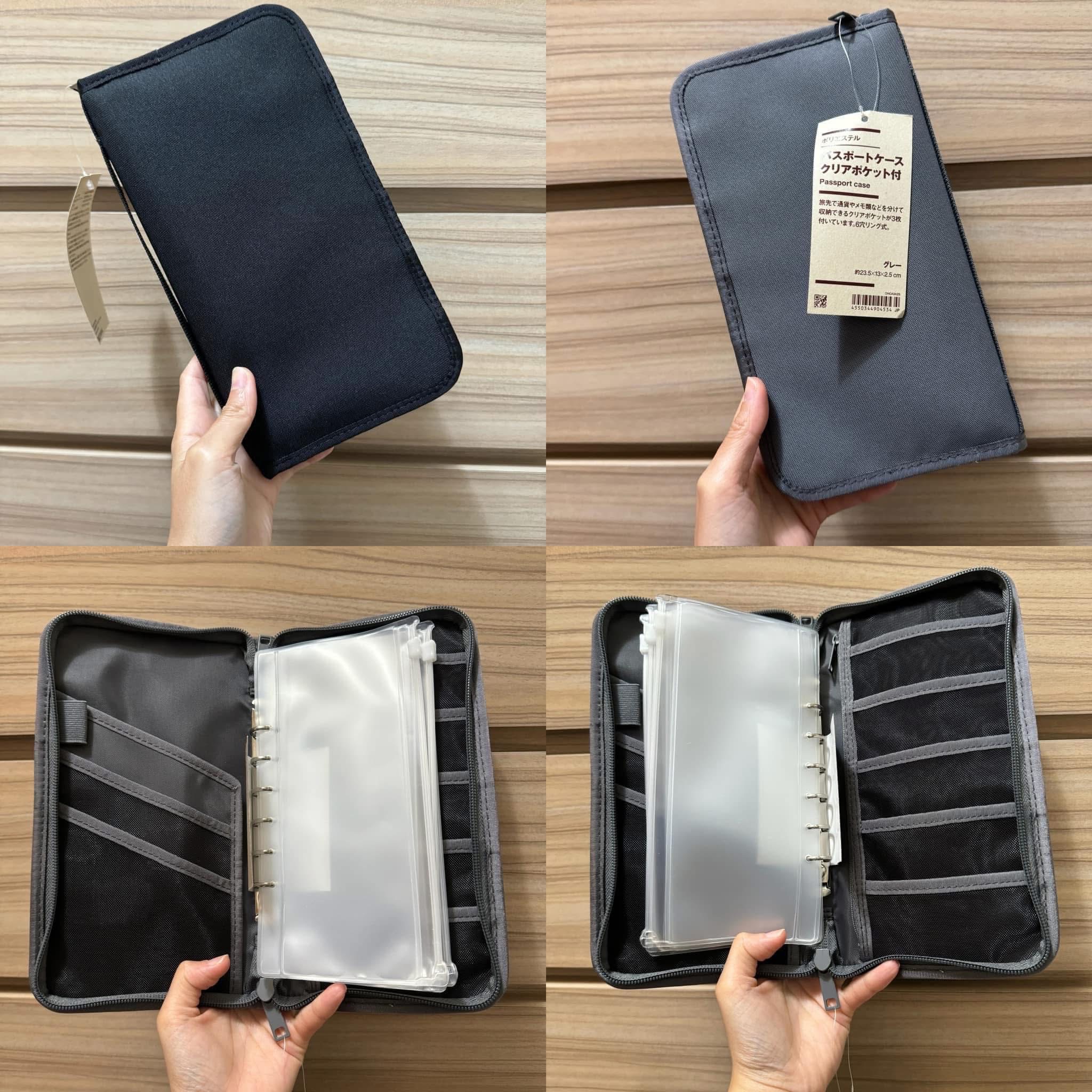 日本MUJI 無印良品護照包