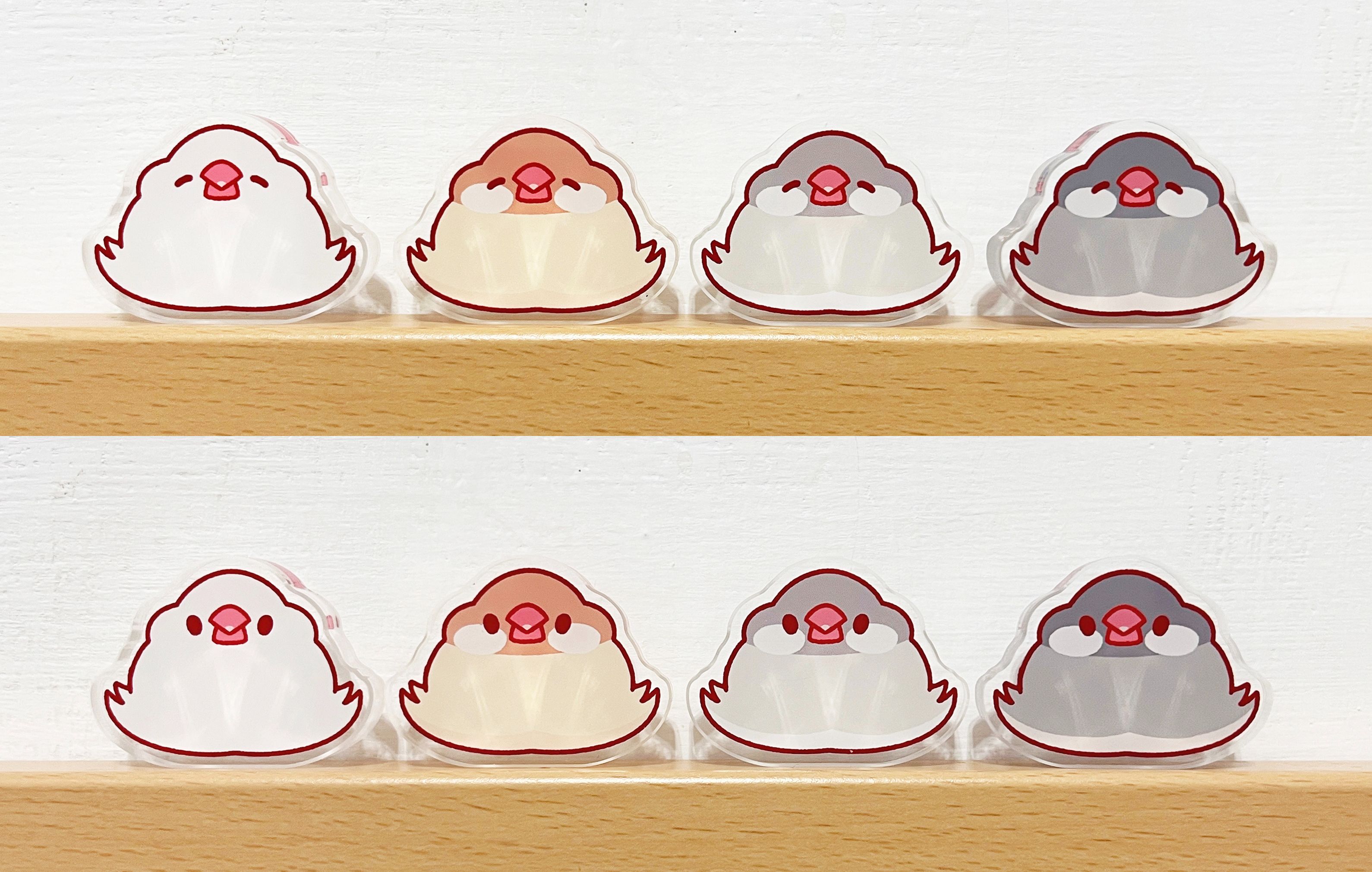 文鳥 壓克力厚立牌