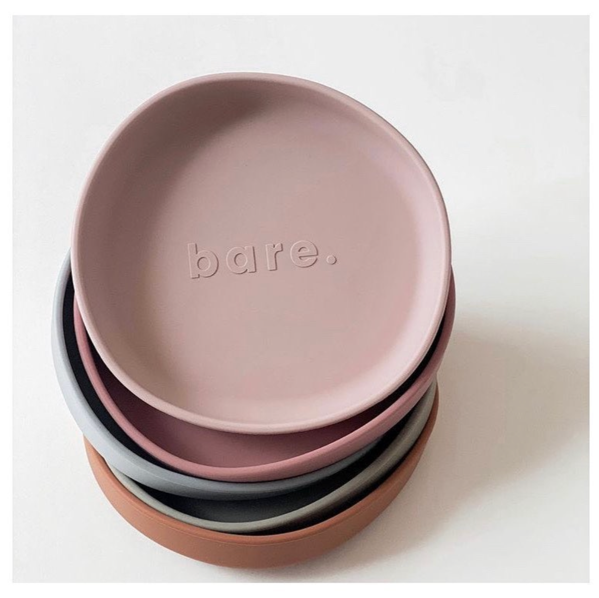 『出清』澳洲Bare the label 莫蘭迪色不規則餐盤 （底部吸盤）