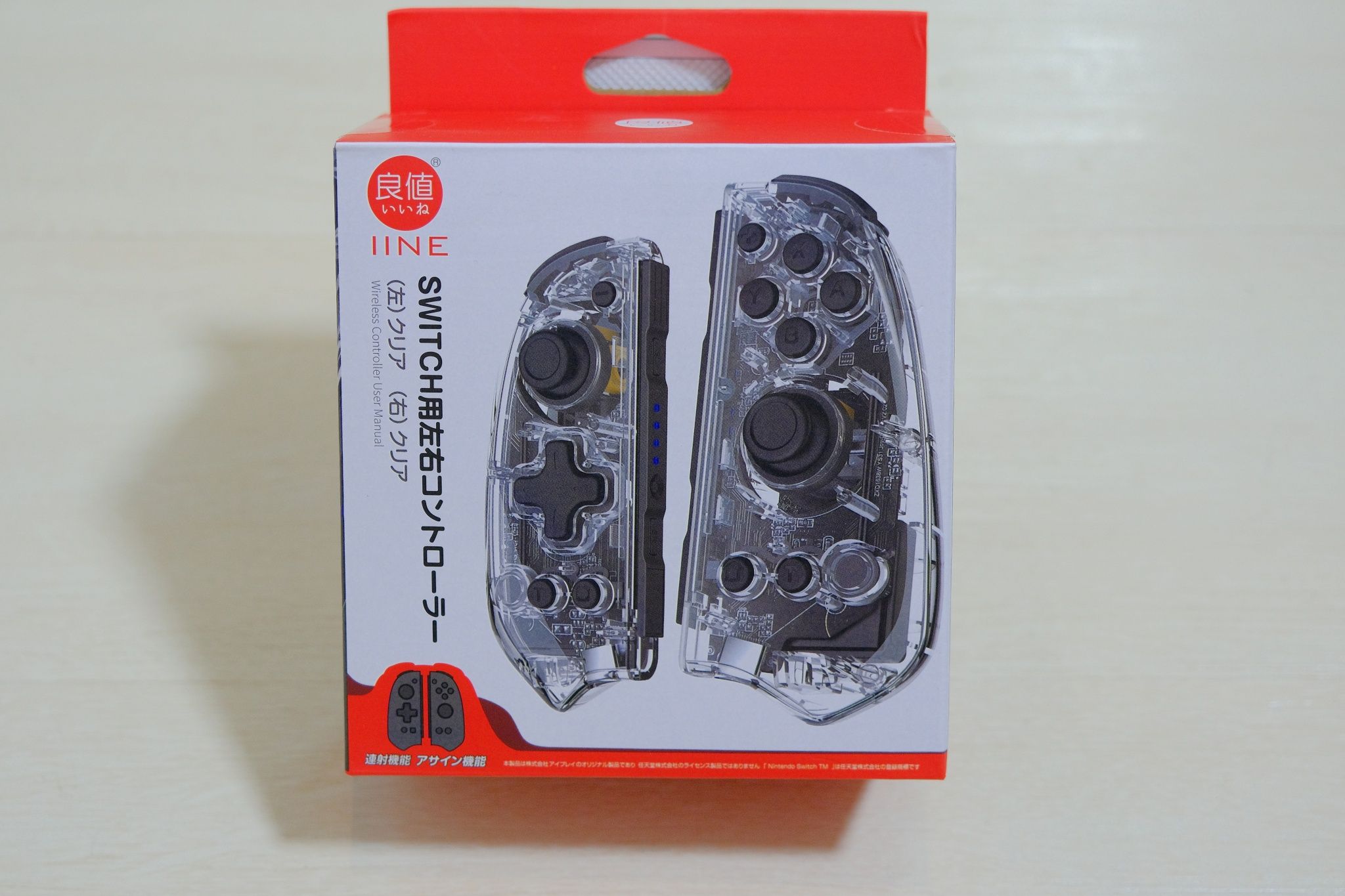 良值 任天堂 SWITCH JOYCON 左右手把 L566（連發 喚醒 體感 RGB 透明色）