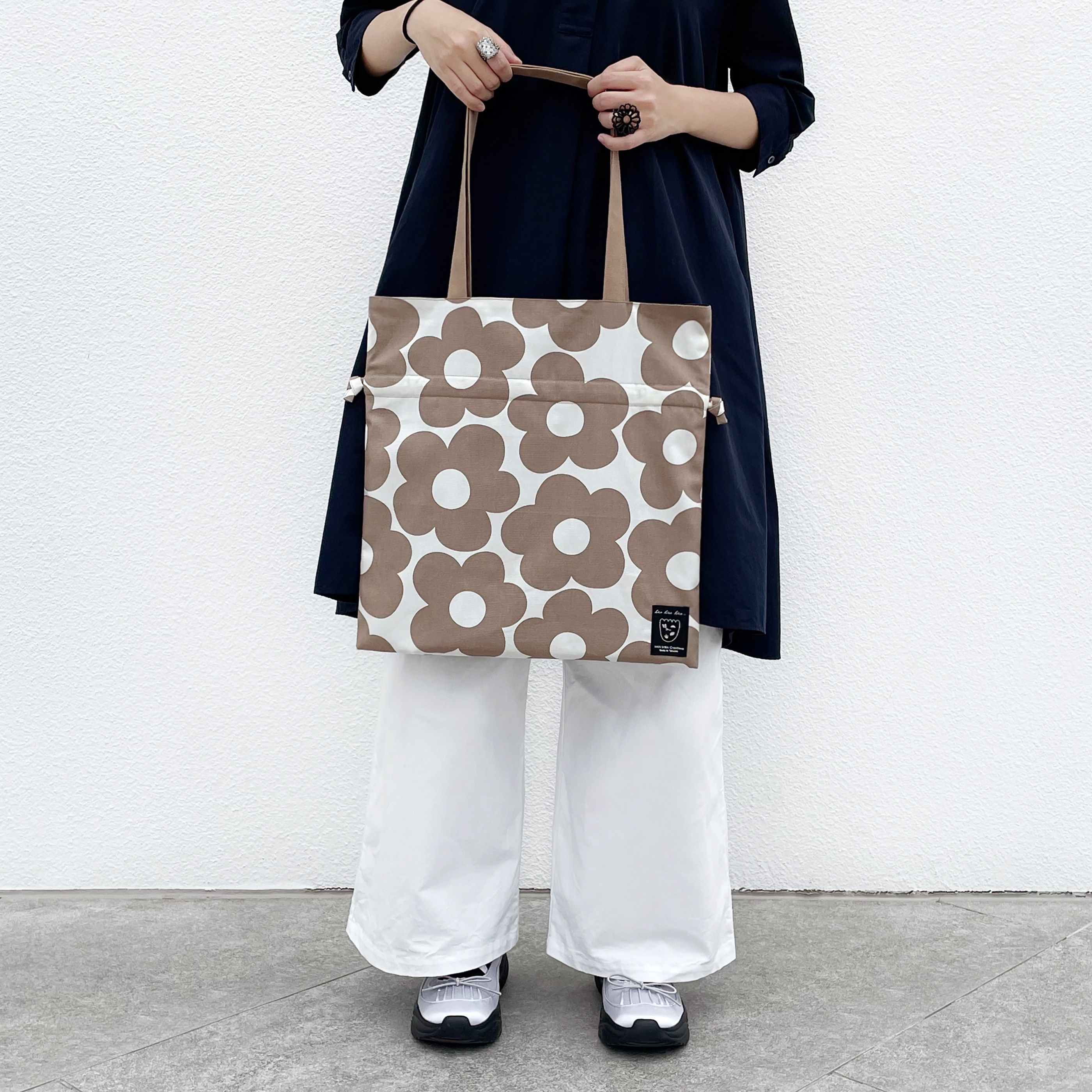 HIRA HIRA ✧ 2Ways 束口背包 / 簡單的花 / 2色