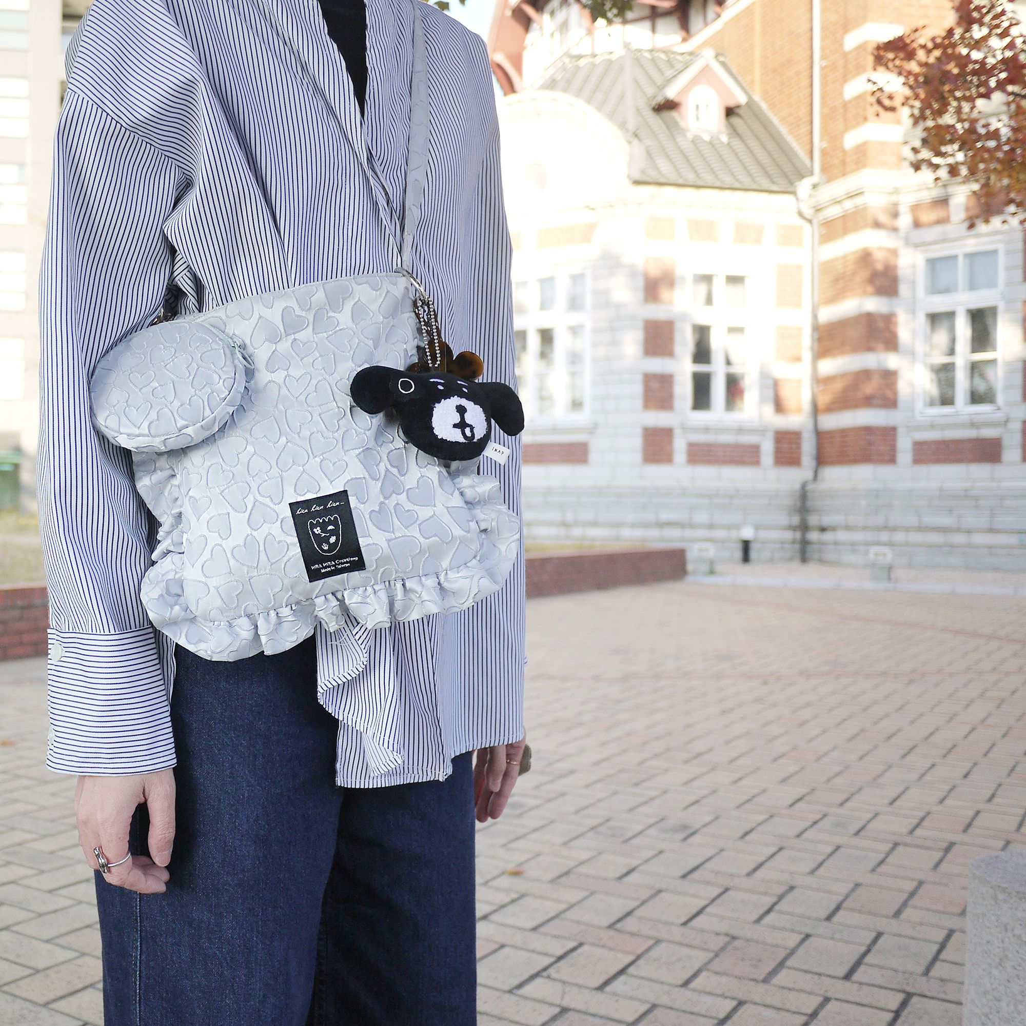 【新品】HIRA HIRA ✧ 花邊包/心形緞面/2色