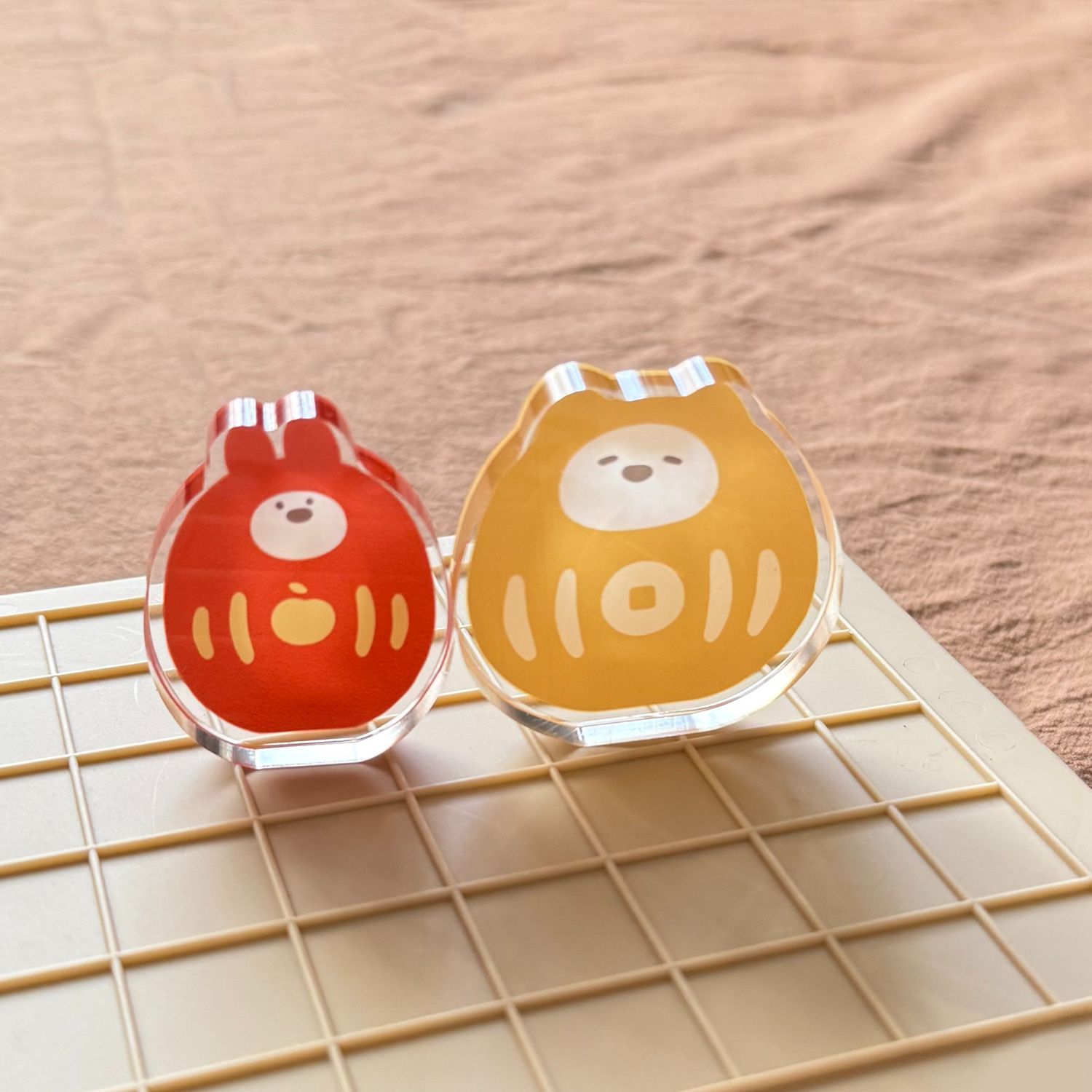 來點貓與兔達摩’ 平安與財 壓克力飯友立牌✦New