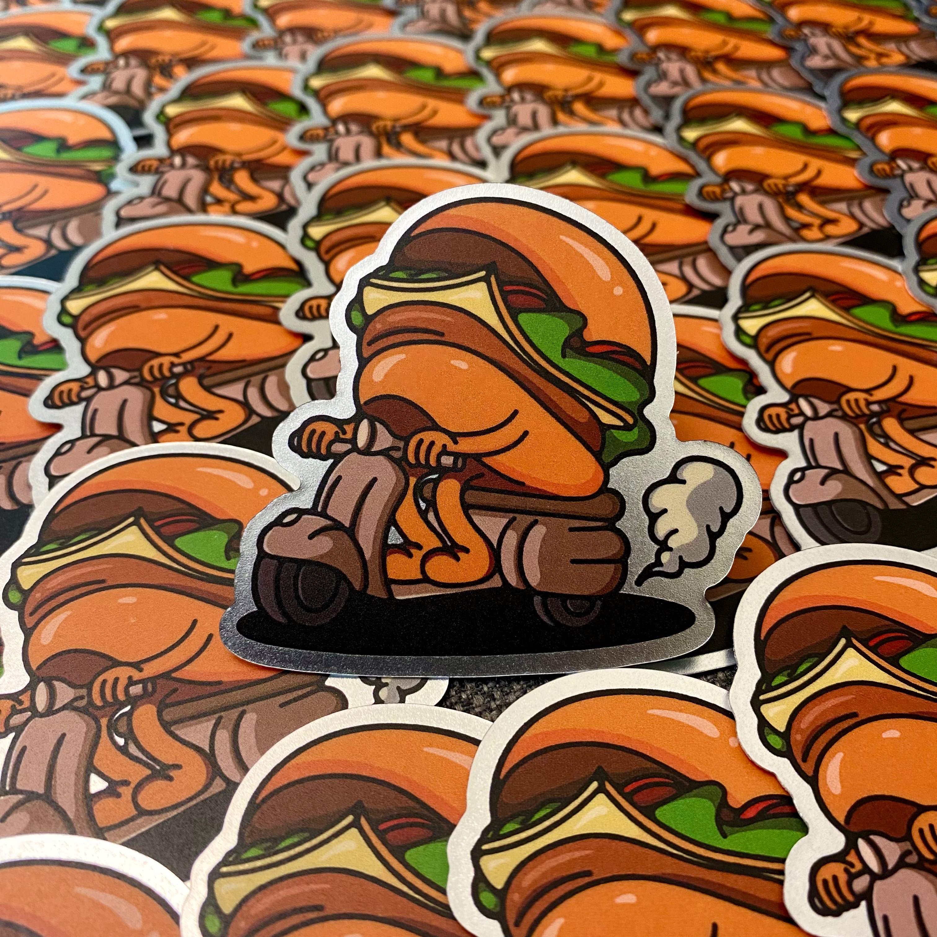 日頭金屬光澤貼紙｜單張