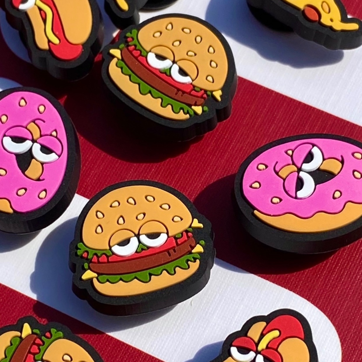 日頭美式食物鞋扣（組）