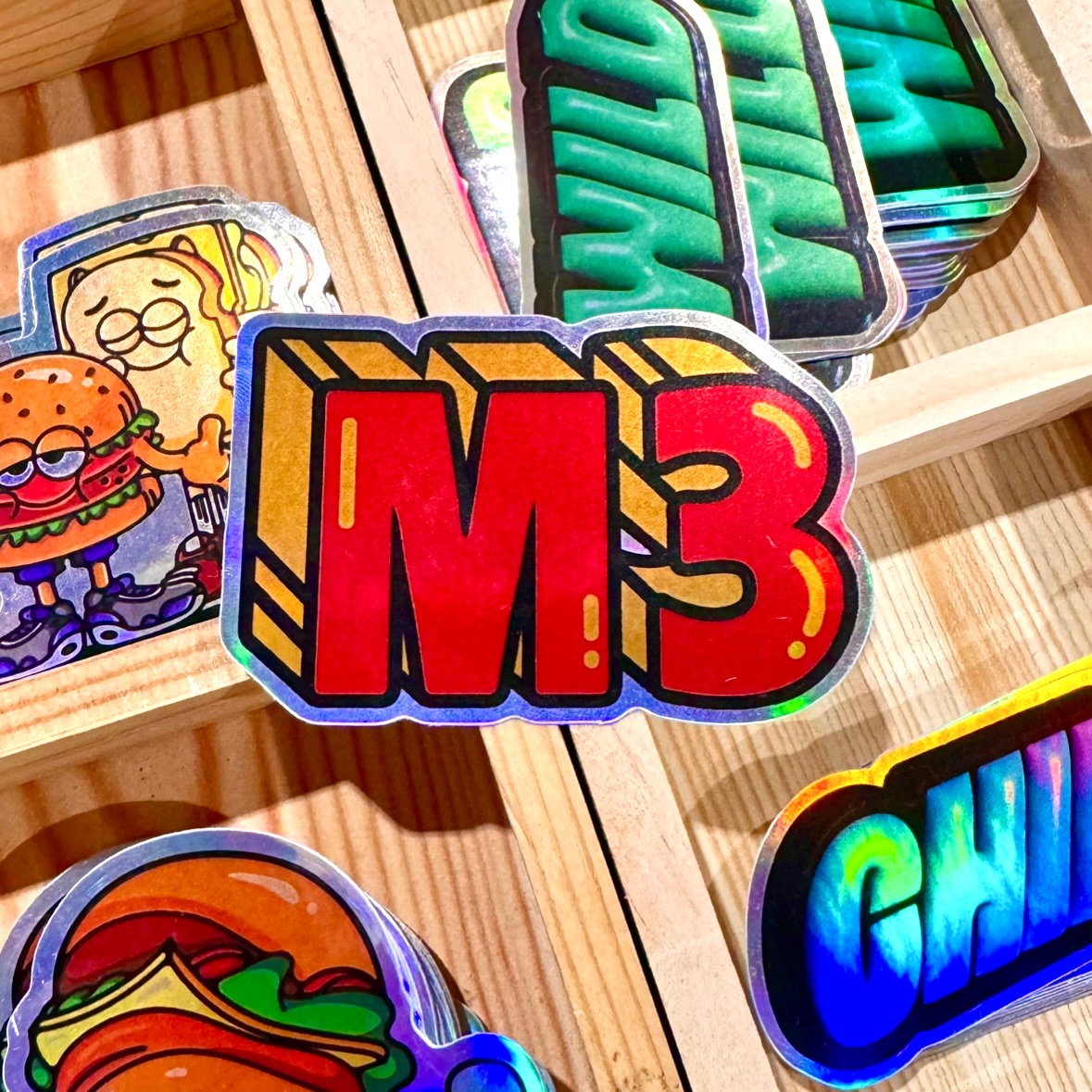 M3 防水單字貼紙