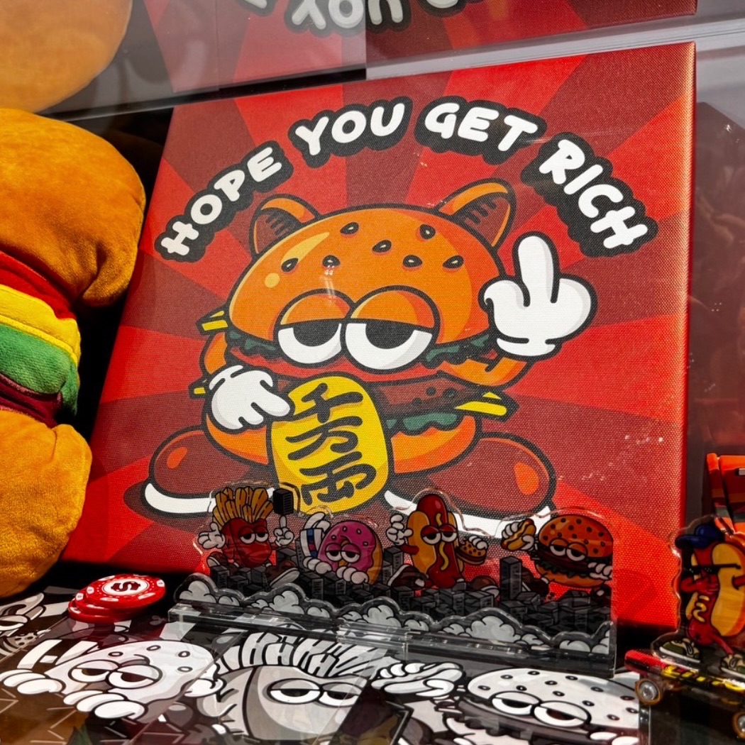 招財堡無框畫30x30cm