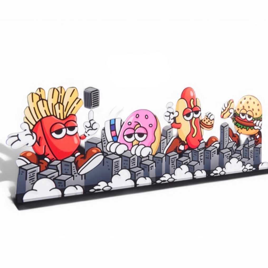 泰坦食物雙層立牌