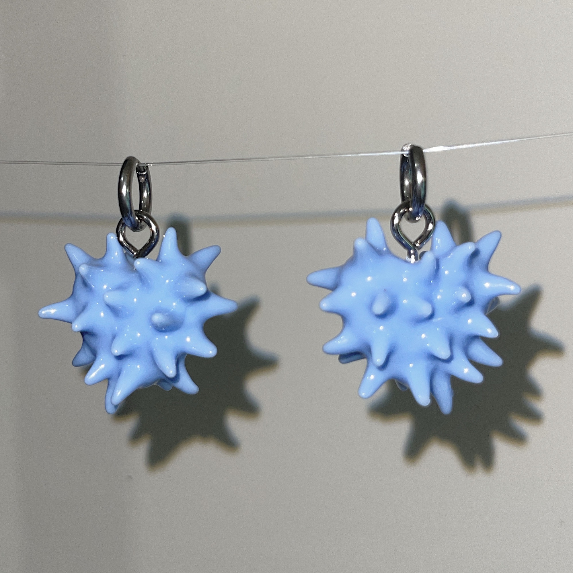 刺刺愛心耳環共四色