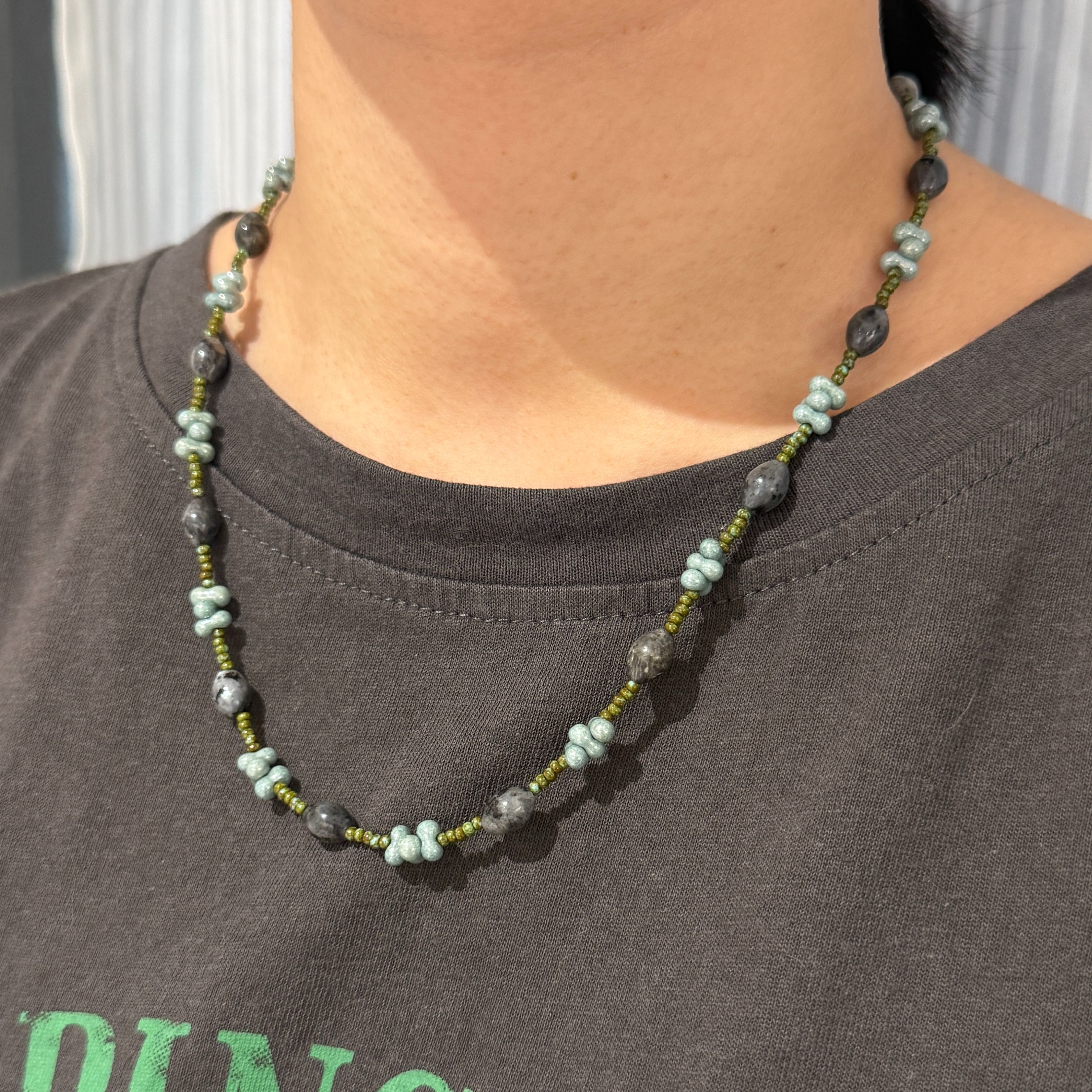 祖母綠串珠項鍊