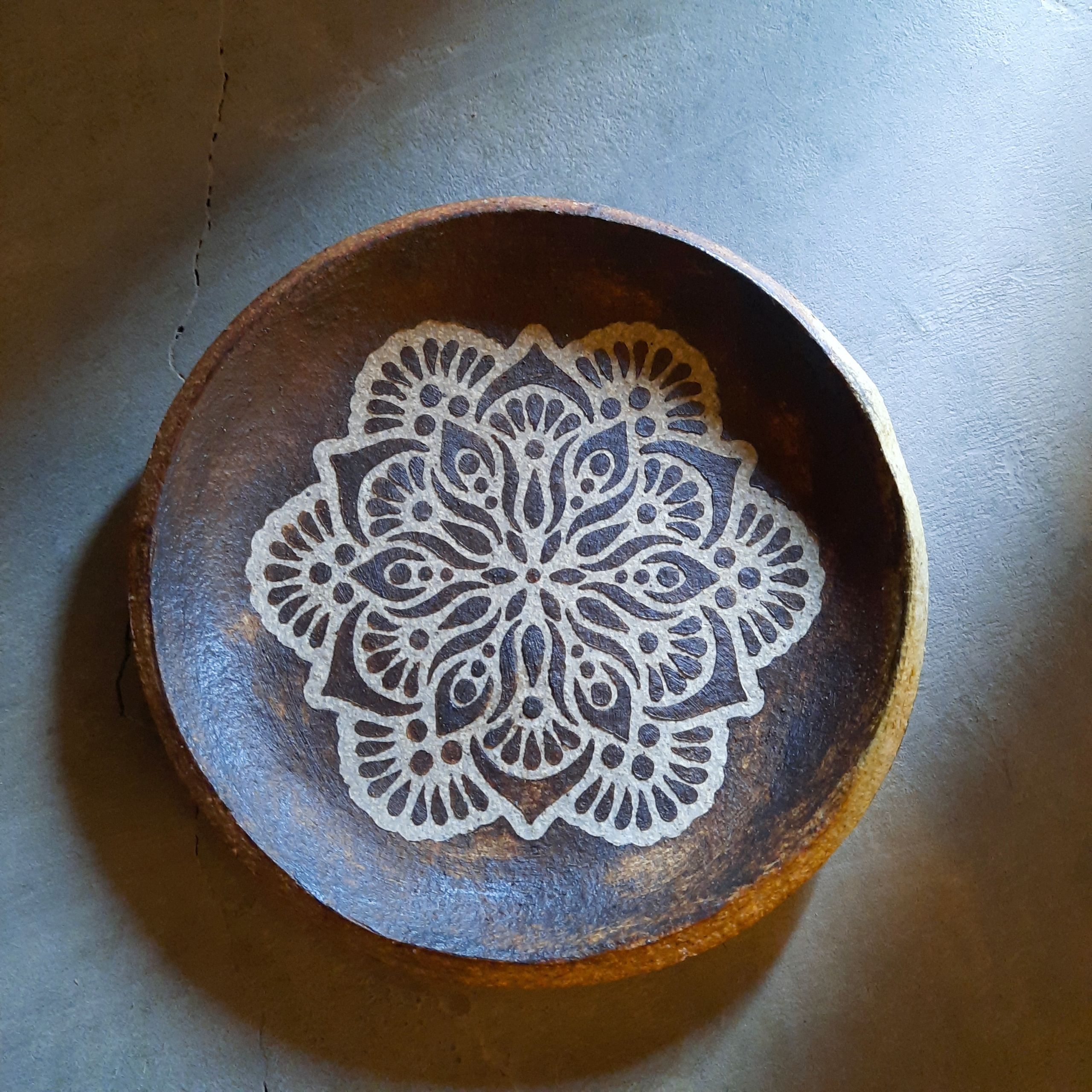 曼陀羅手作陶盤