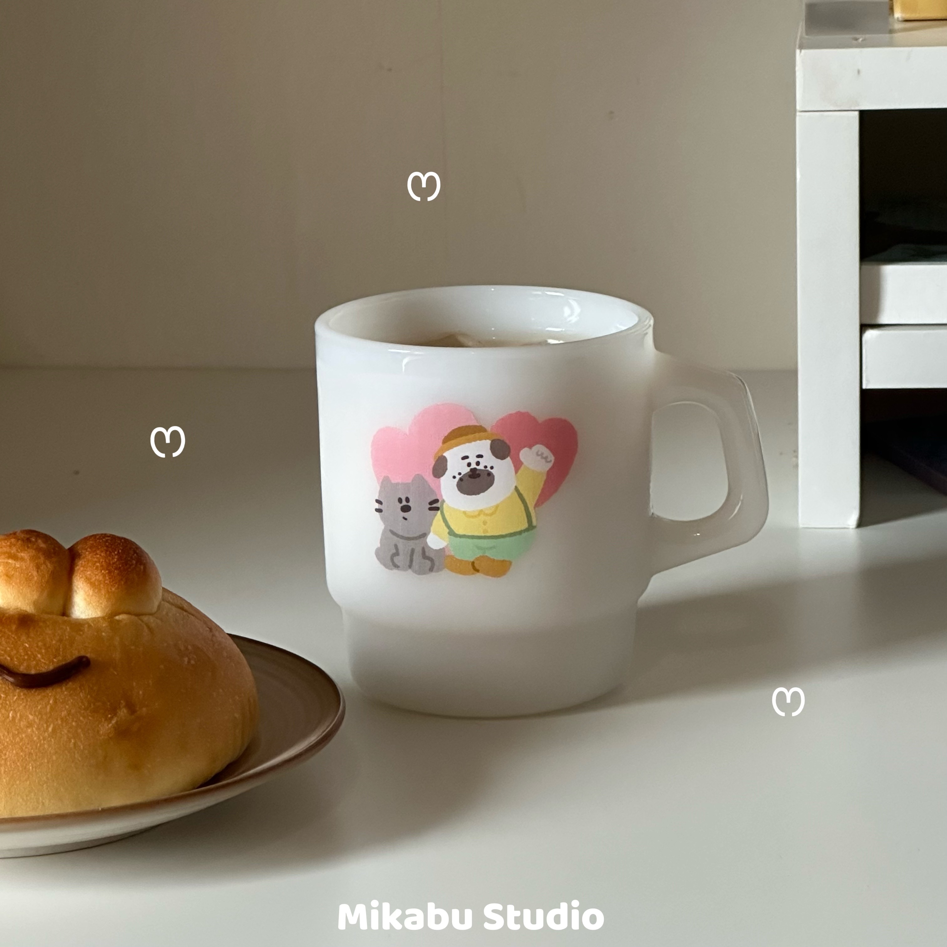 ☁️Mikabu Studio☁️Cat Lover 貓派早安牛奶杯🥛