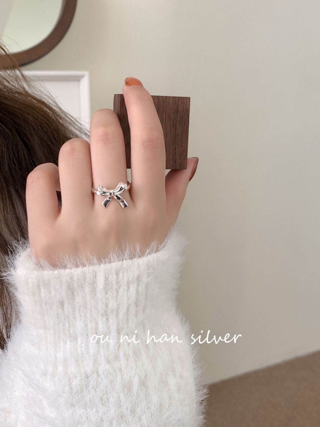 韓系蝴蝶結戒指