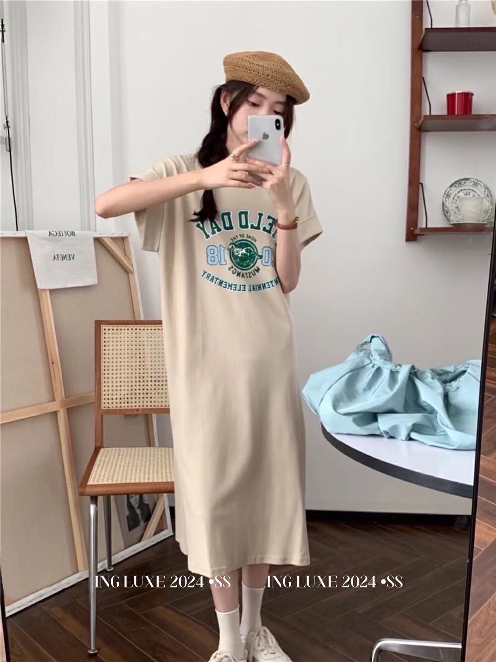 《懶人穿搭》側開衩連身裙