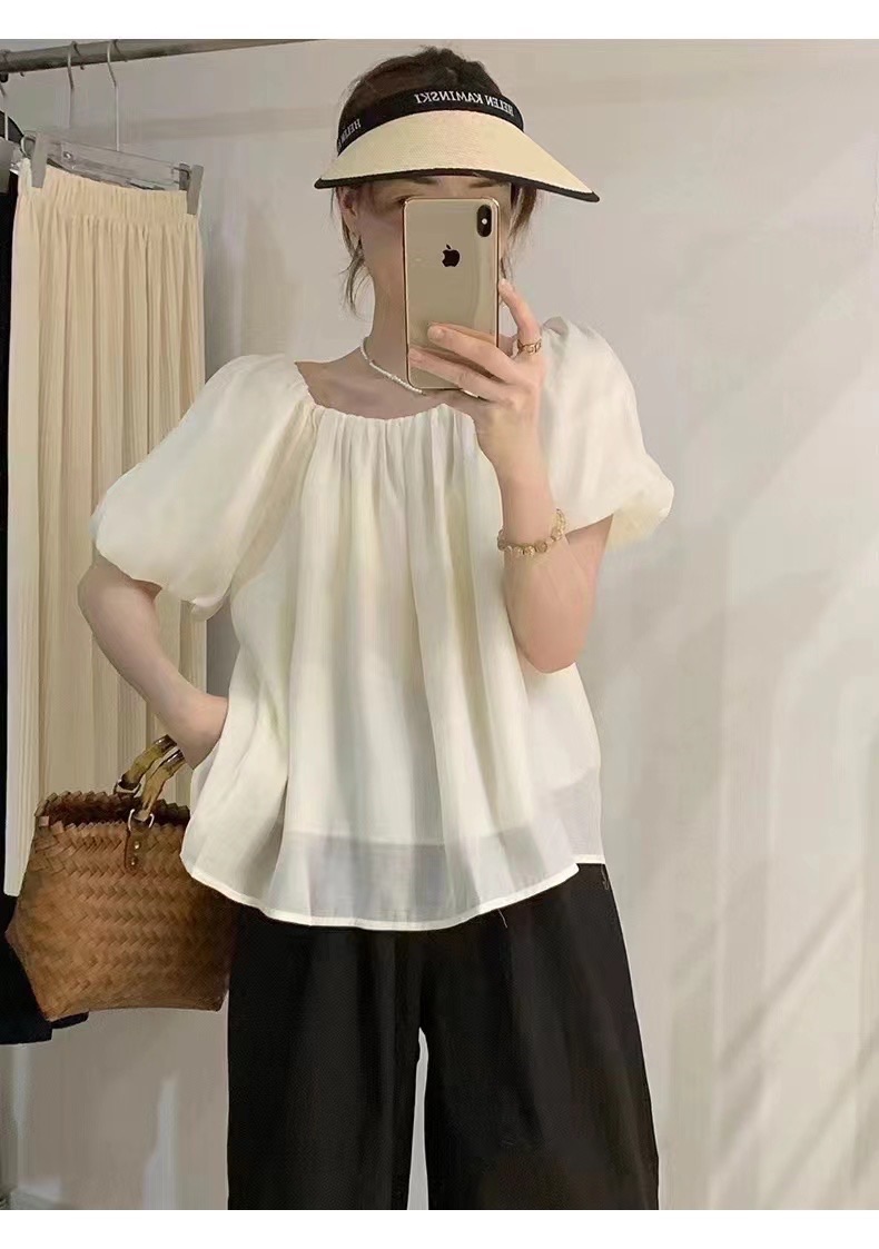《韓系溫柔》雪紡小衫