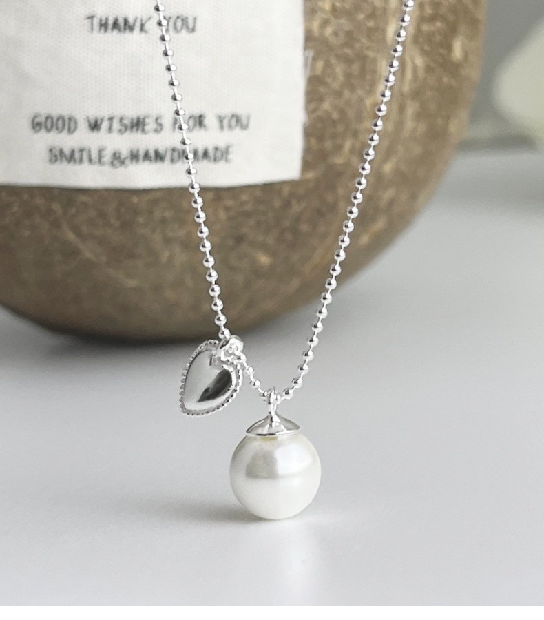 《恆心》愛心吊墜珍珠項鍊