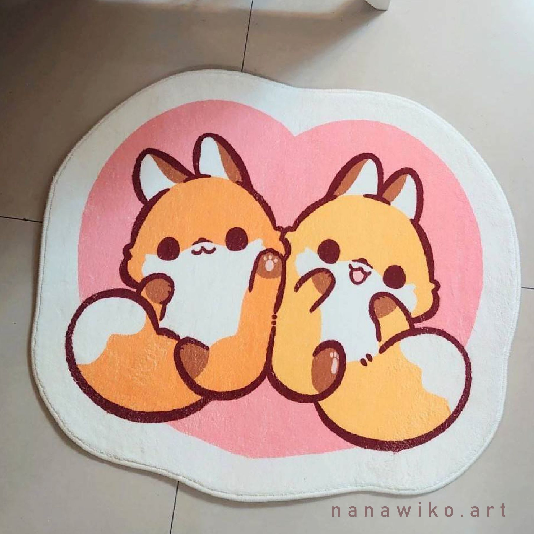 【娜娜葳葳Nanawiko】愛心地墊