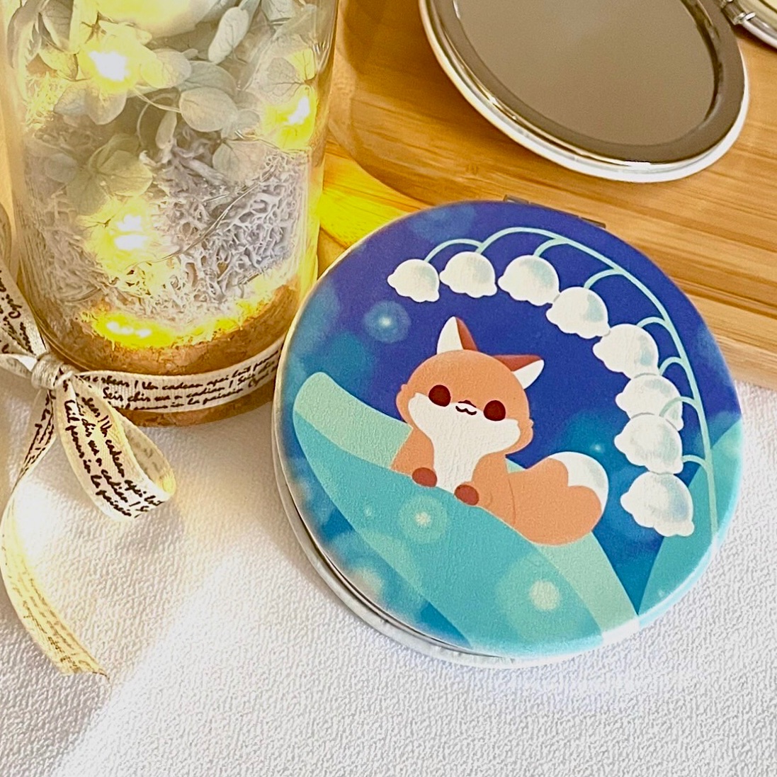 【娜娜葳葳Nanawiko】花系列折疊小圓鏡 ｜3款