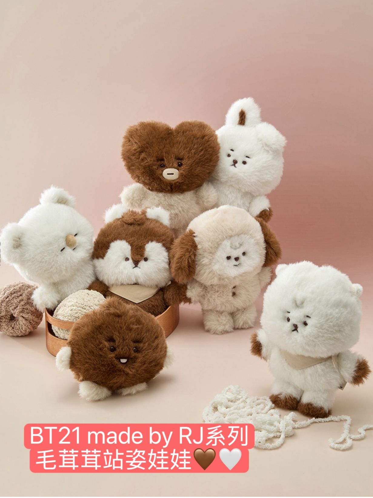 #1月新品 BT21 made by RJ系列全系列周邊🤎🤍