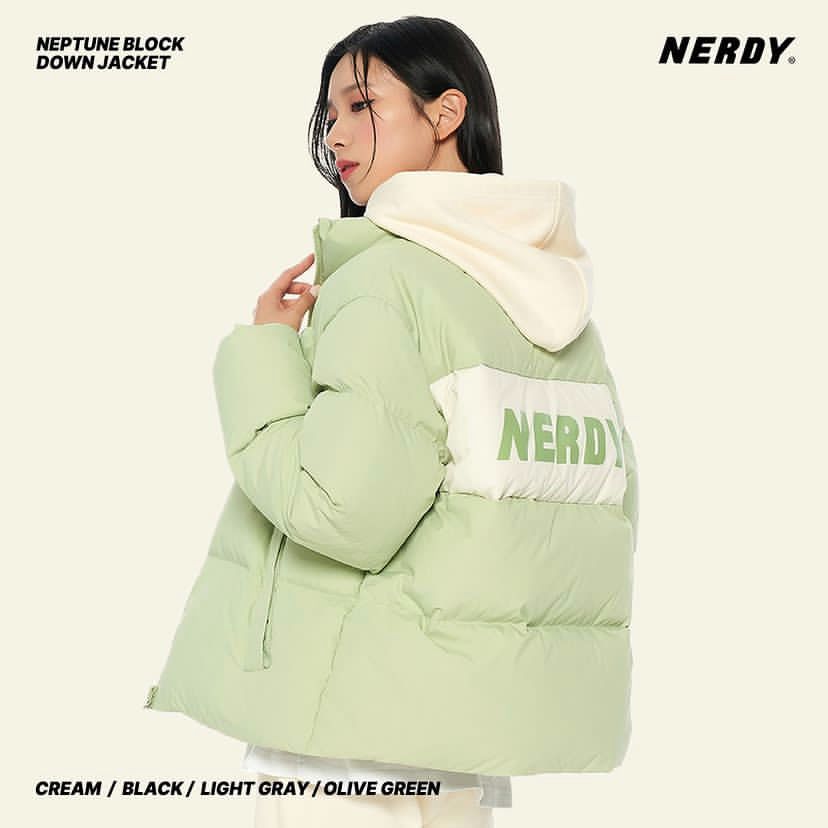 NERDY 鴨絨羽絨外套 NEPTUNE BLOCK DOWN JACKET