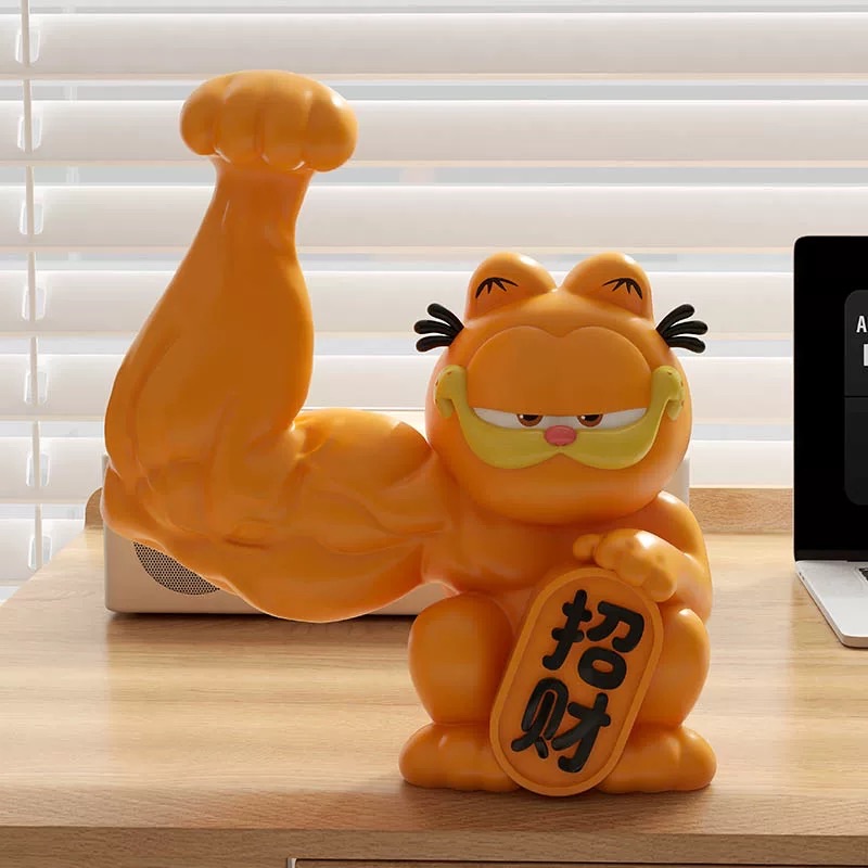 加菲貓 招財貓擺件 開業店鋪 居家擺設