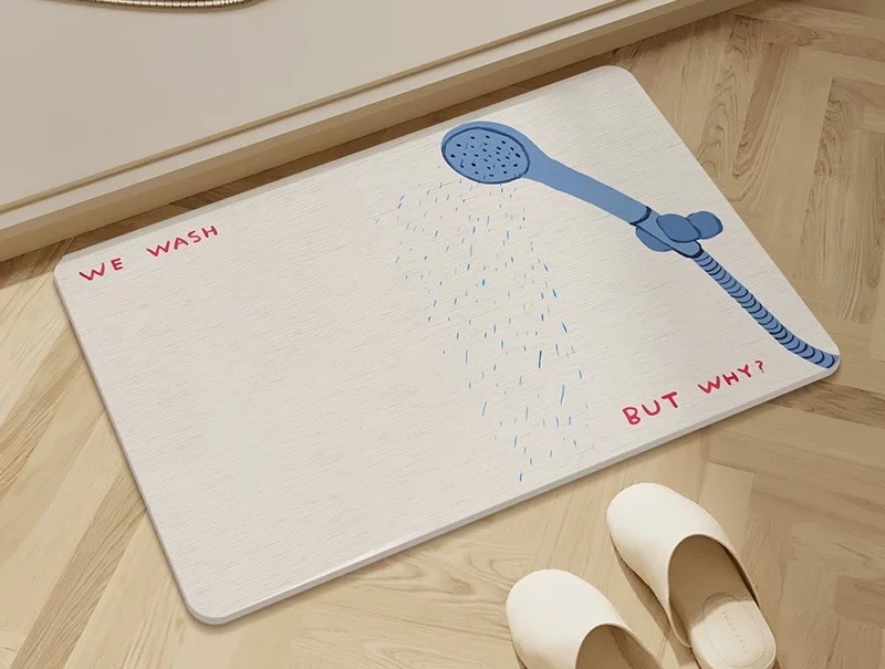 硅藻泥 浴室吸水 防滑地墊 家用腳墊