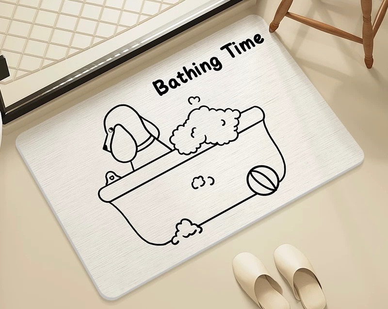 浴室狗狗 硅藻土 吸水地墊 防滑腳墊