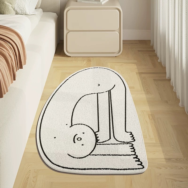 躺平表情 臥室房間 客廳地毯 防滑腳墊