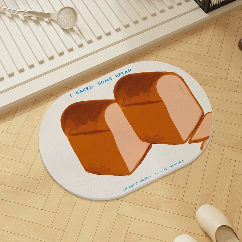 吐司片 硅藻土 吸水地墊 防滑腳墊