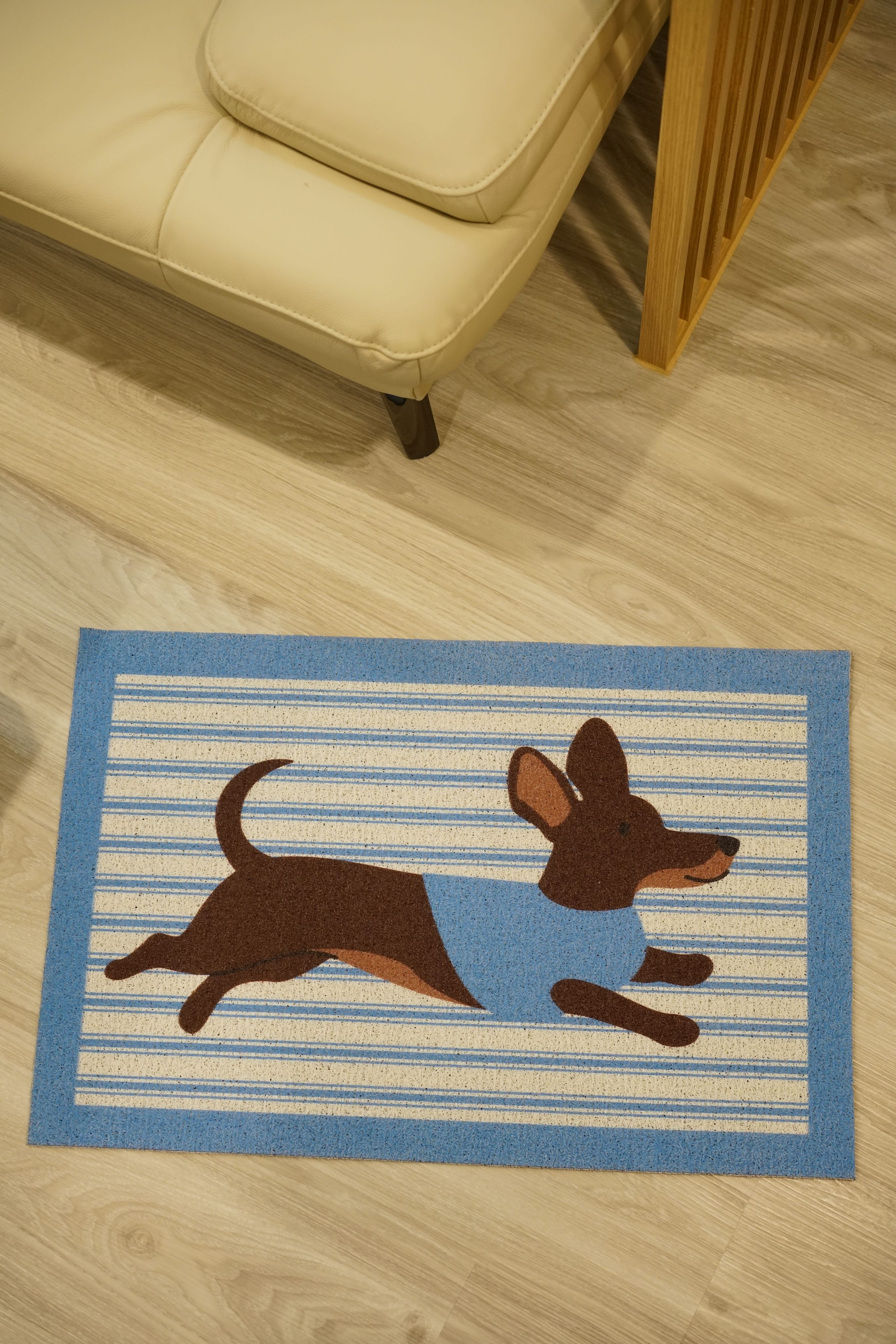 條紋小狗 門口玄關 入戶門墊