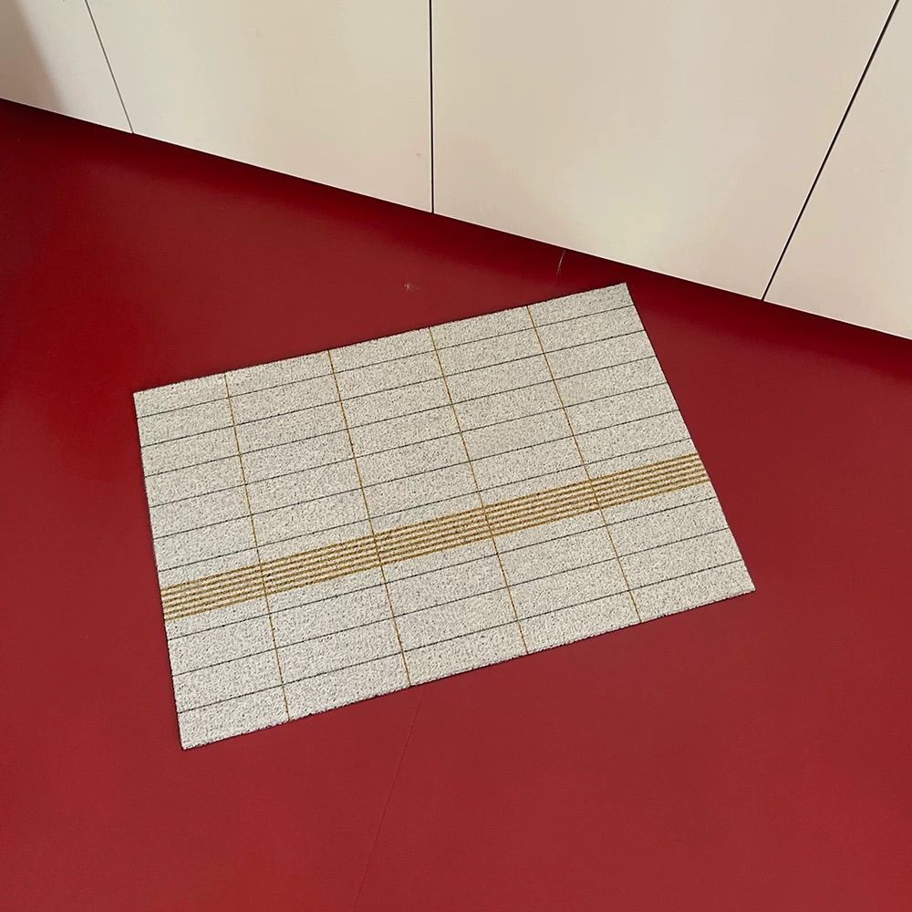 中古幾何 入戶門墊 門口玄關 絲圈墊