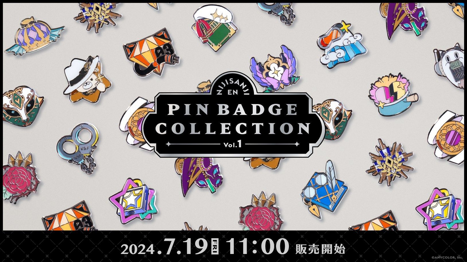 NIJISANJI EN PIN BADGE COLLECTION Vol.1 ＆ Vol.2