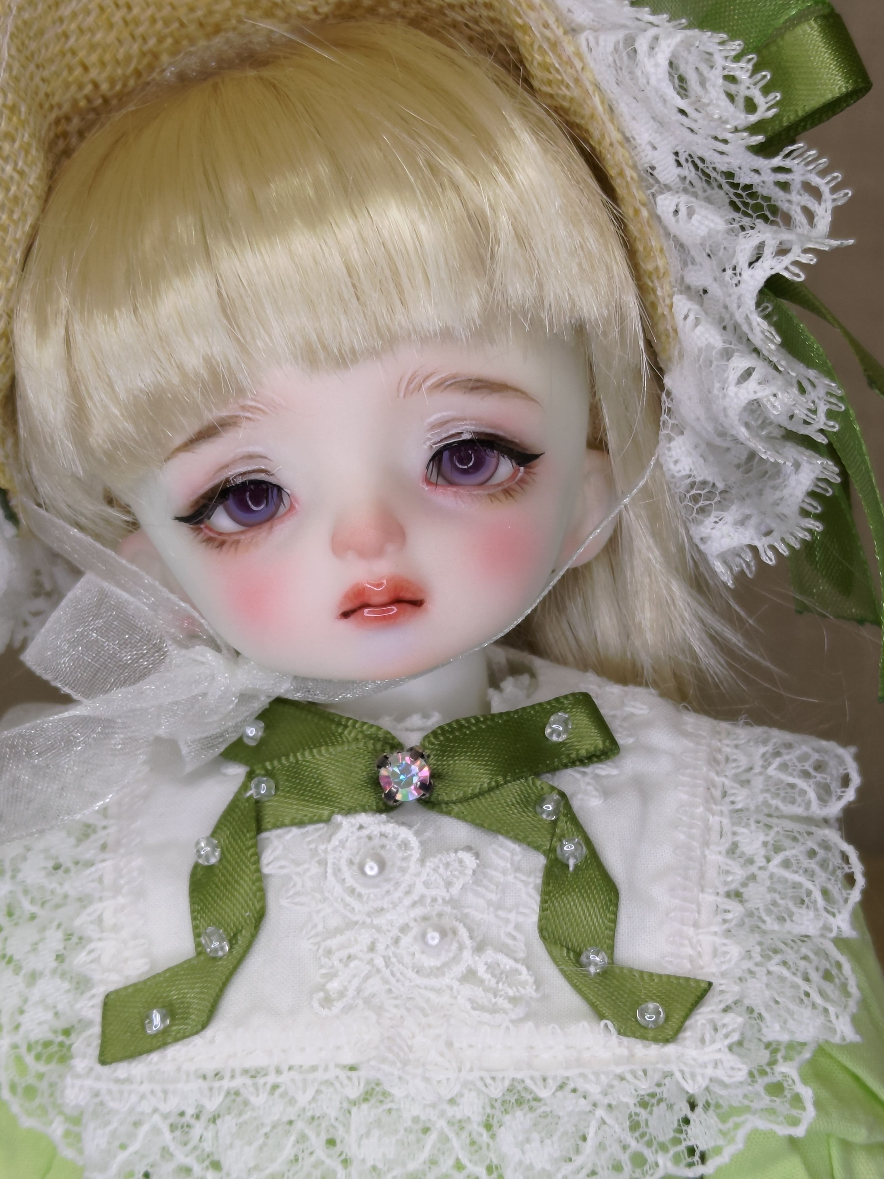 ［里親BJD-6分］Charmdoll 櫻桃  白肌帶妝，箱證齊全，圖上整體出售