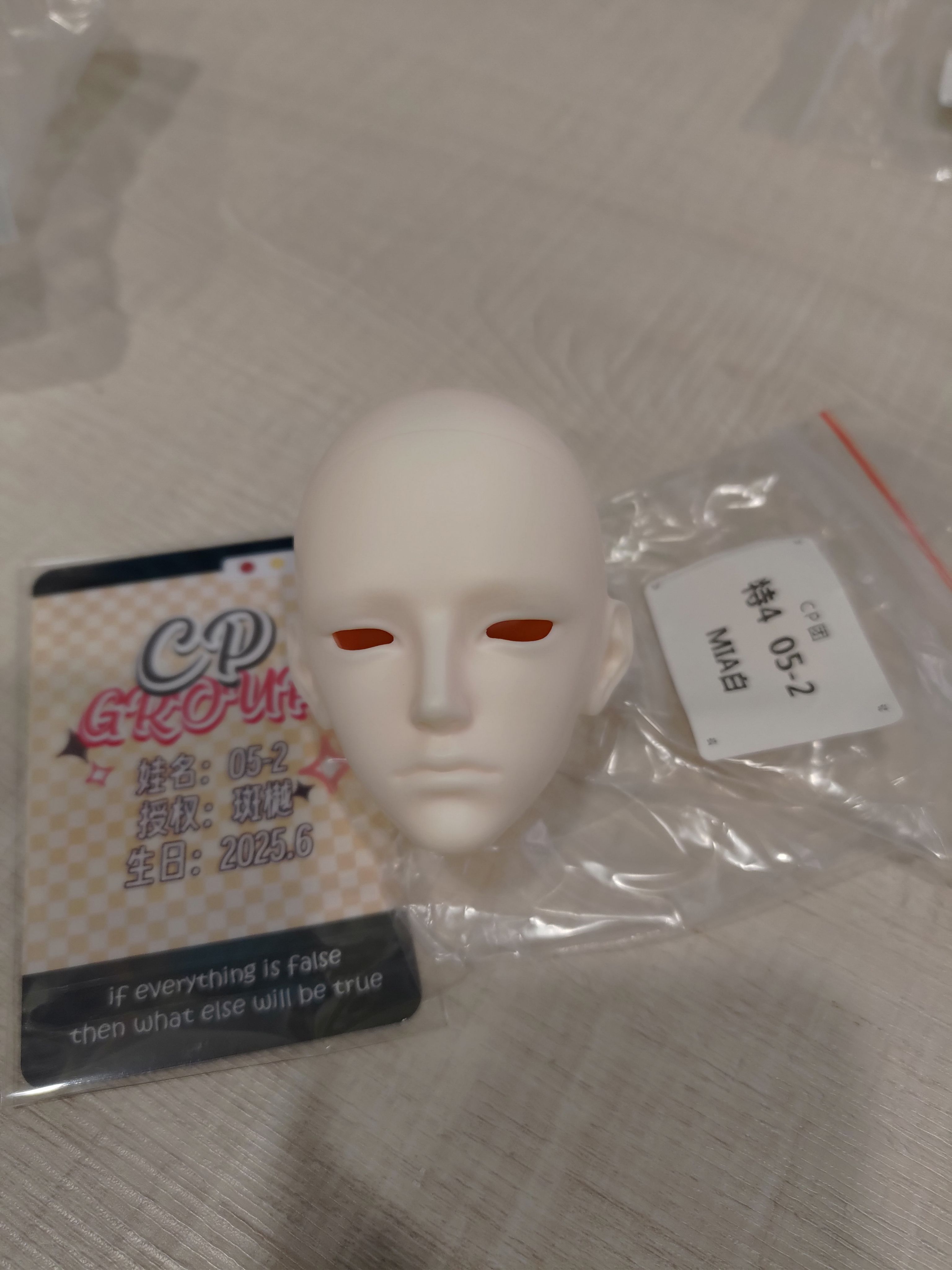［里親-特4單頭］mia白，有證，菩薩頭，樹脂，非打印