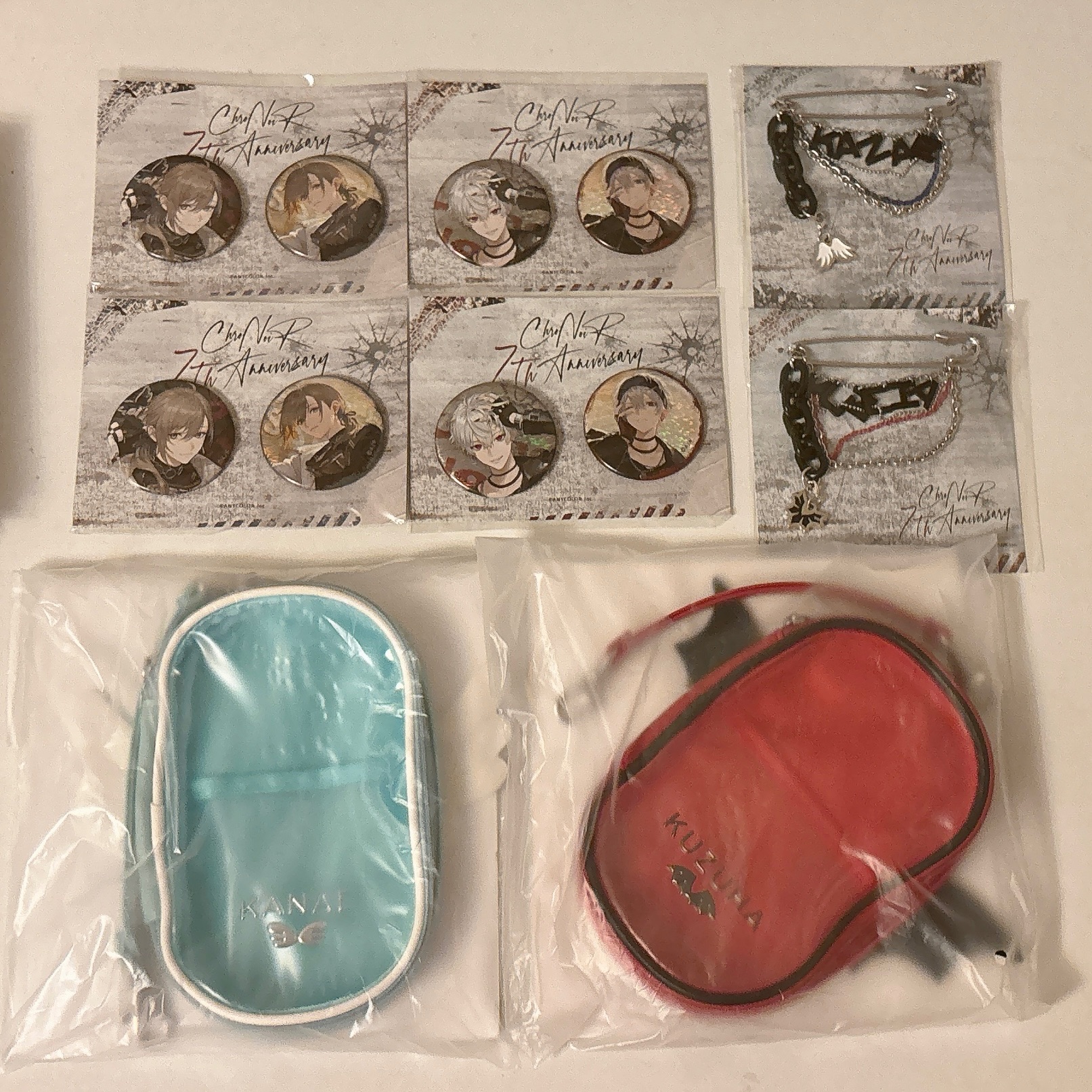 【ChroNoiR 7th ANNIVERSARY】徽章組 立牌包 名字別針