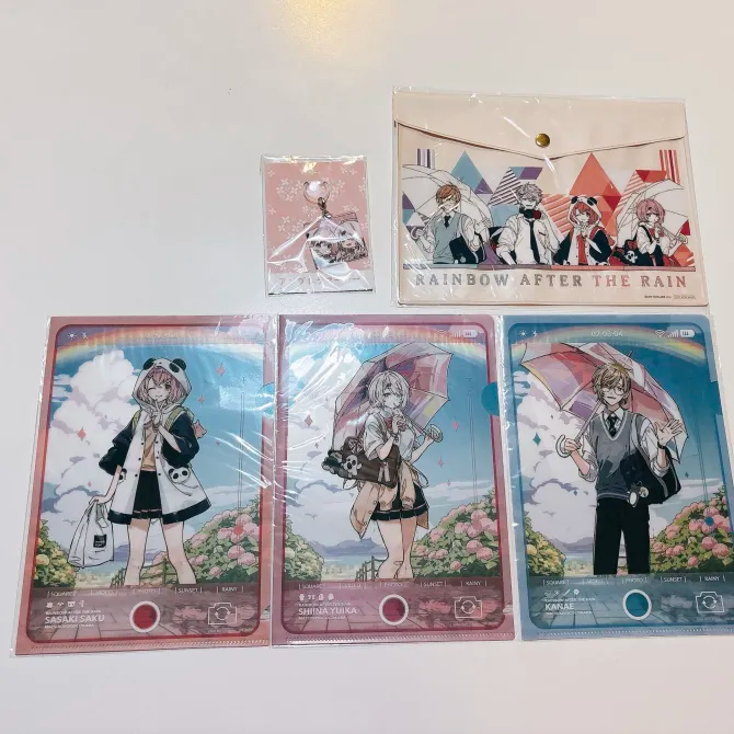 マツキヨココカラ×にじさんじ 雨のちにじ 資料夾 收納袋 吊飾