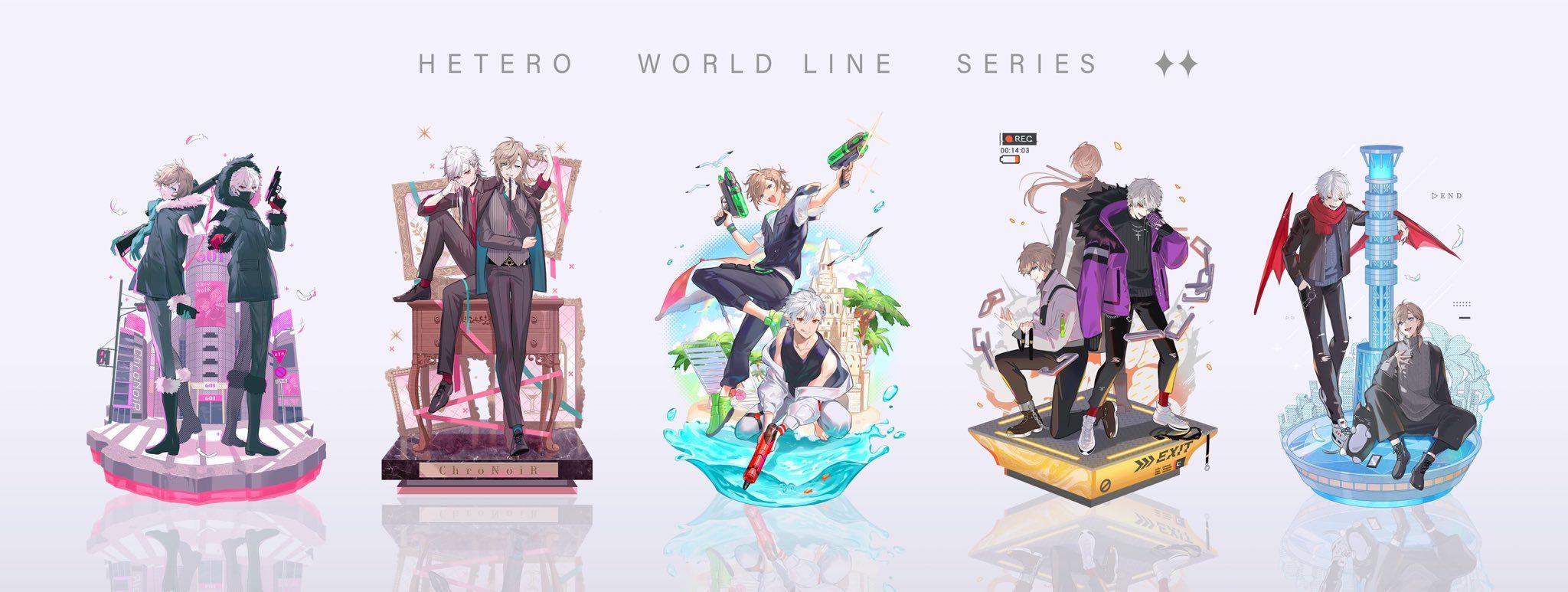 同人￤AIó ChroNoiR 葛葉 叶 立牌 SET