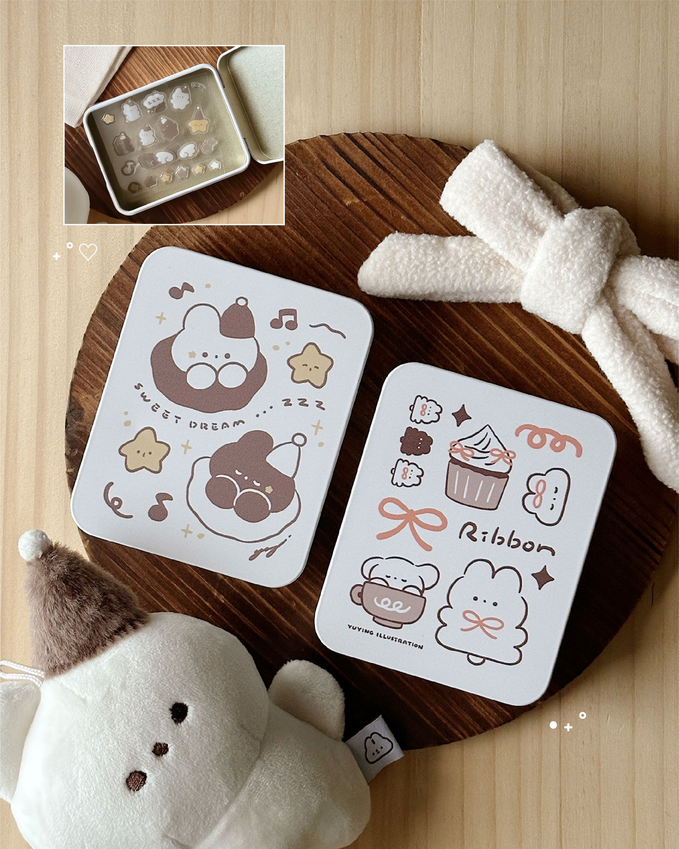 小鐵盒-附滴膠貼紙_2款（預購）｜YuYing