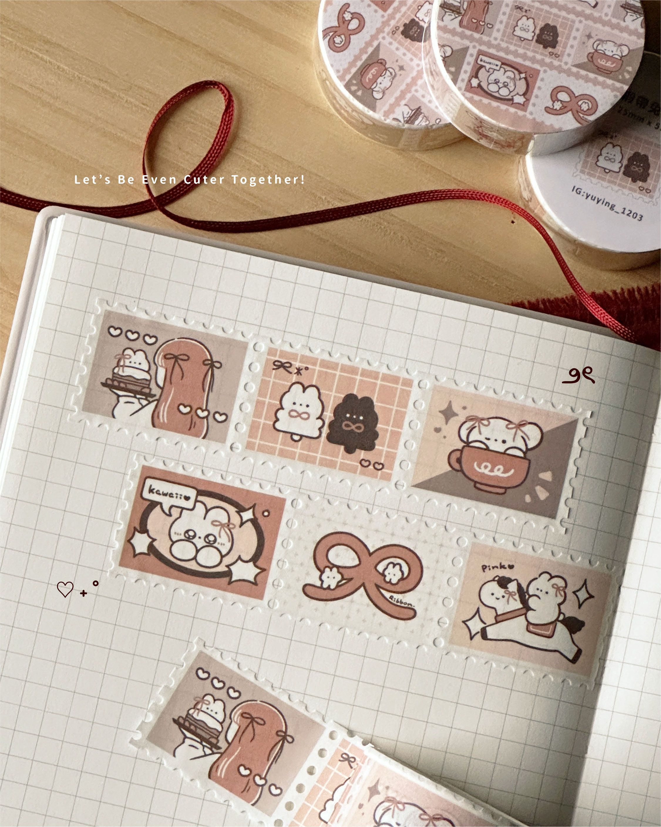 new⋆ ｡郵票風紙膠帶_4款｜YuYing