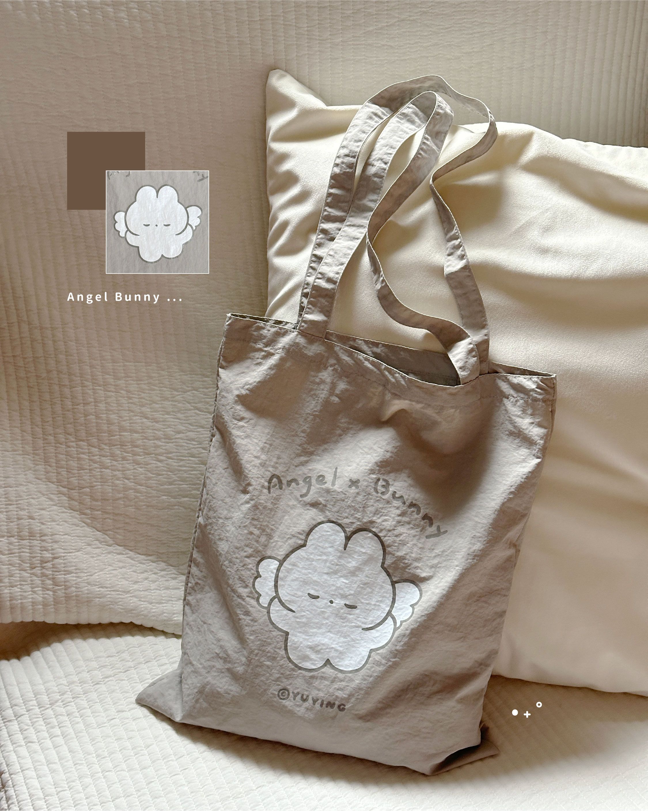 new⋆ ｡天使兔兔_ 防潑水購物袋 ｜YuYing