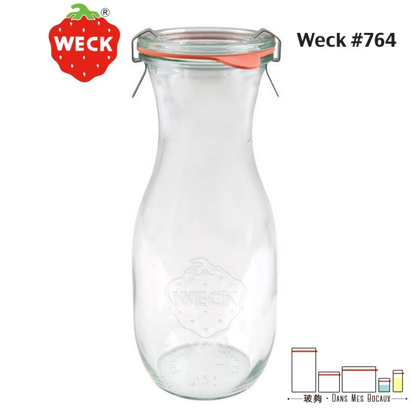 玻夠 Weck 764 《現貨》果汁玻璃瓶 juice jar系列 玻璃水瓶 德國製