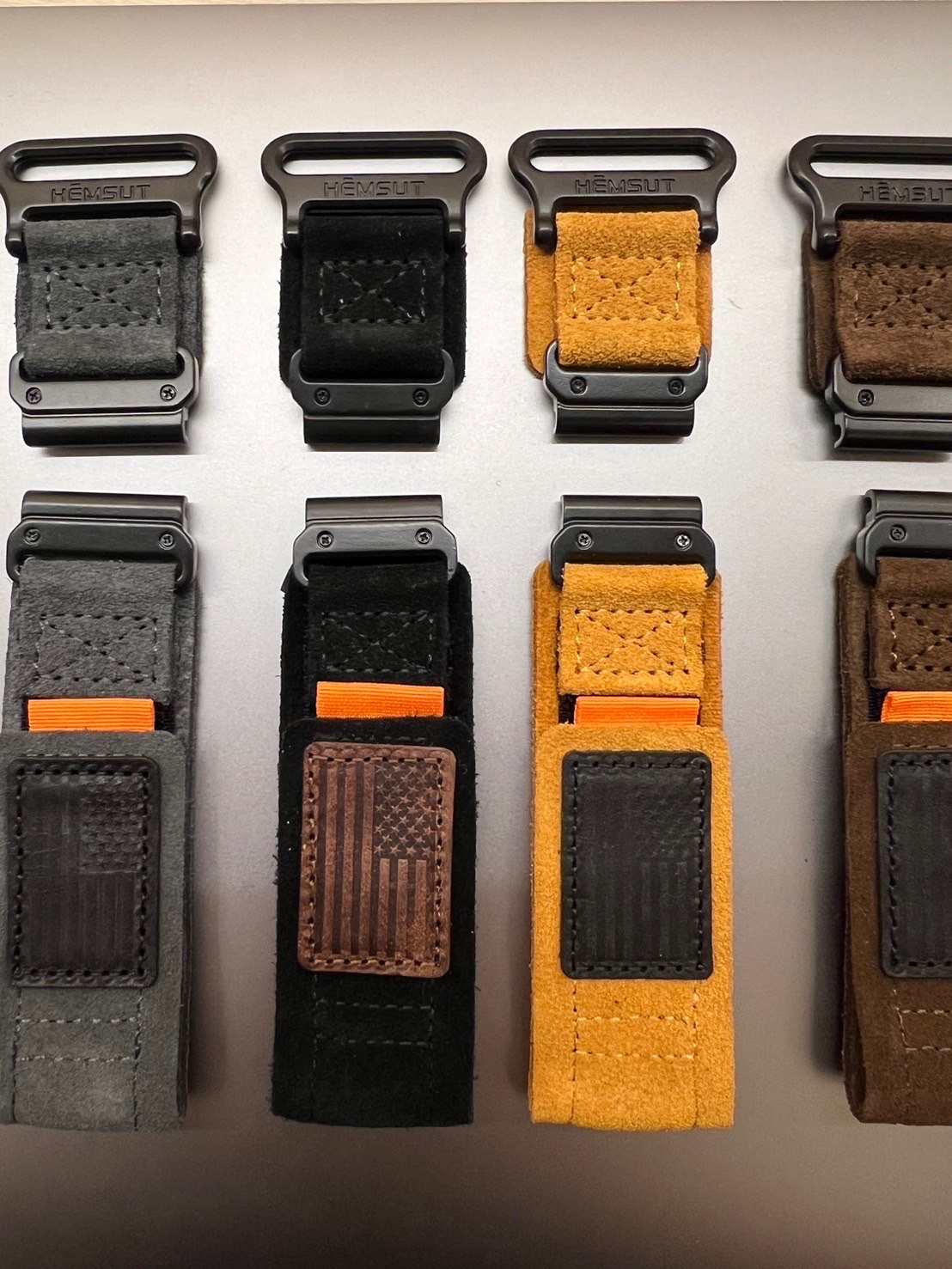 🇹🇼現貨！Hemsut，適用Garmin手錶，麂皮材質，26mm、22mm