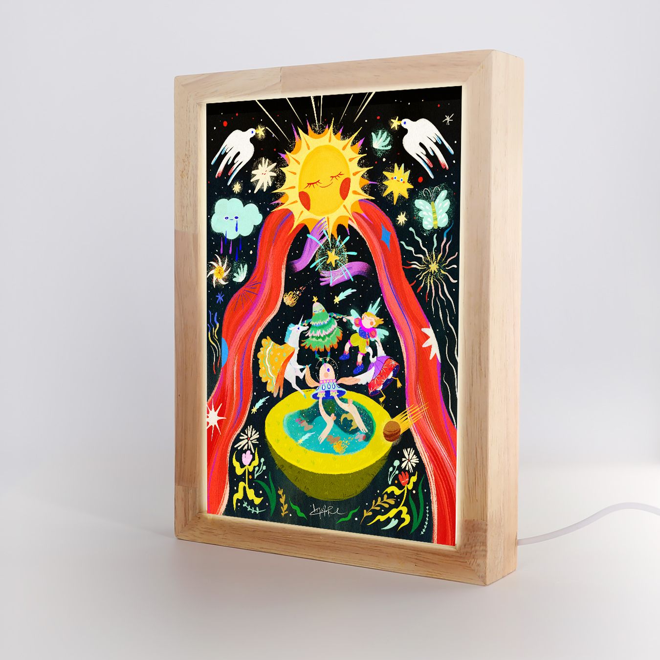 幽默之星魔法燈箱（可訂製）