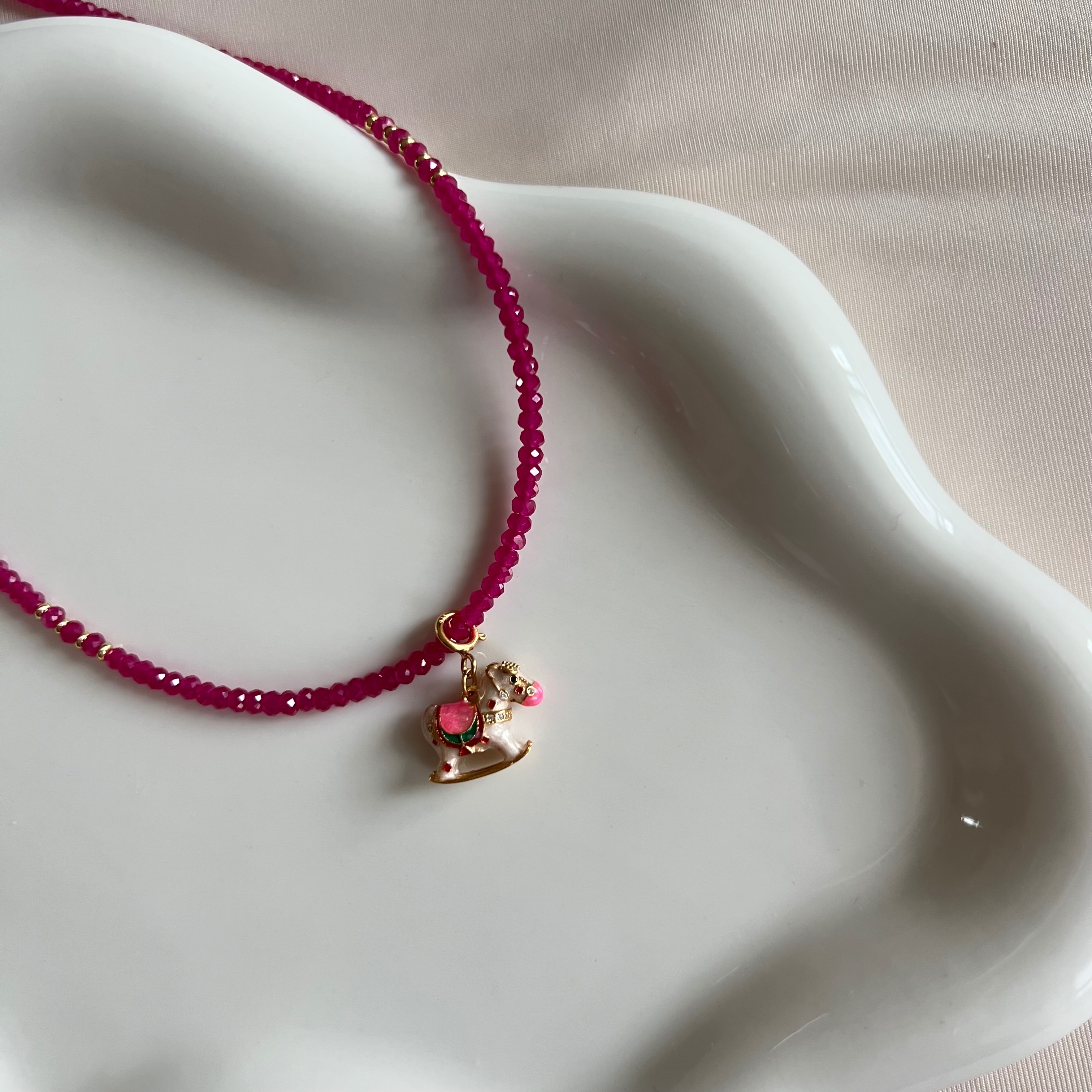 💖純銀紅寶石項鏈