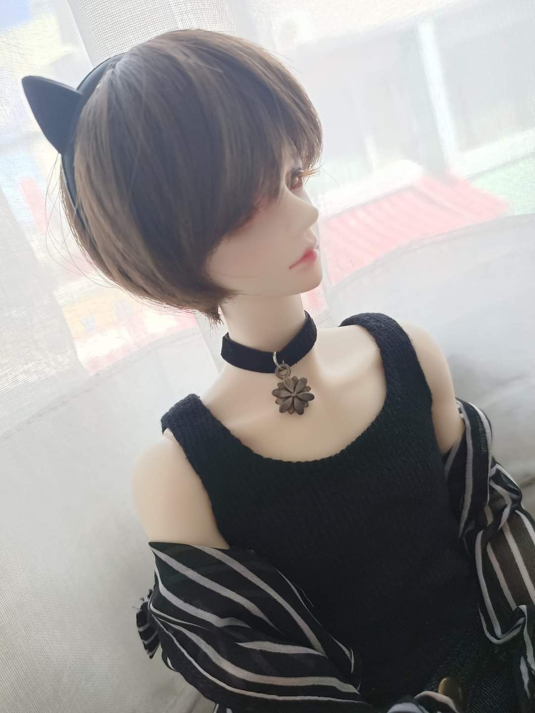 *暫售勿下標* 假髮/普六7-8* 高溫絲深棕色