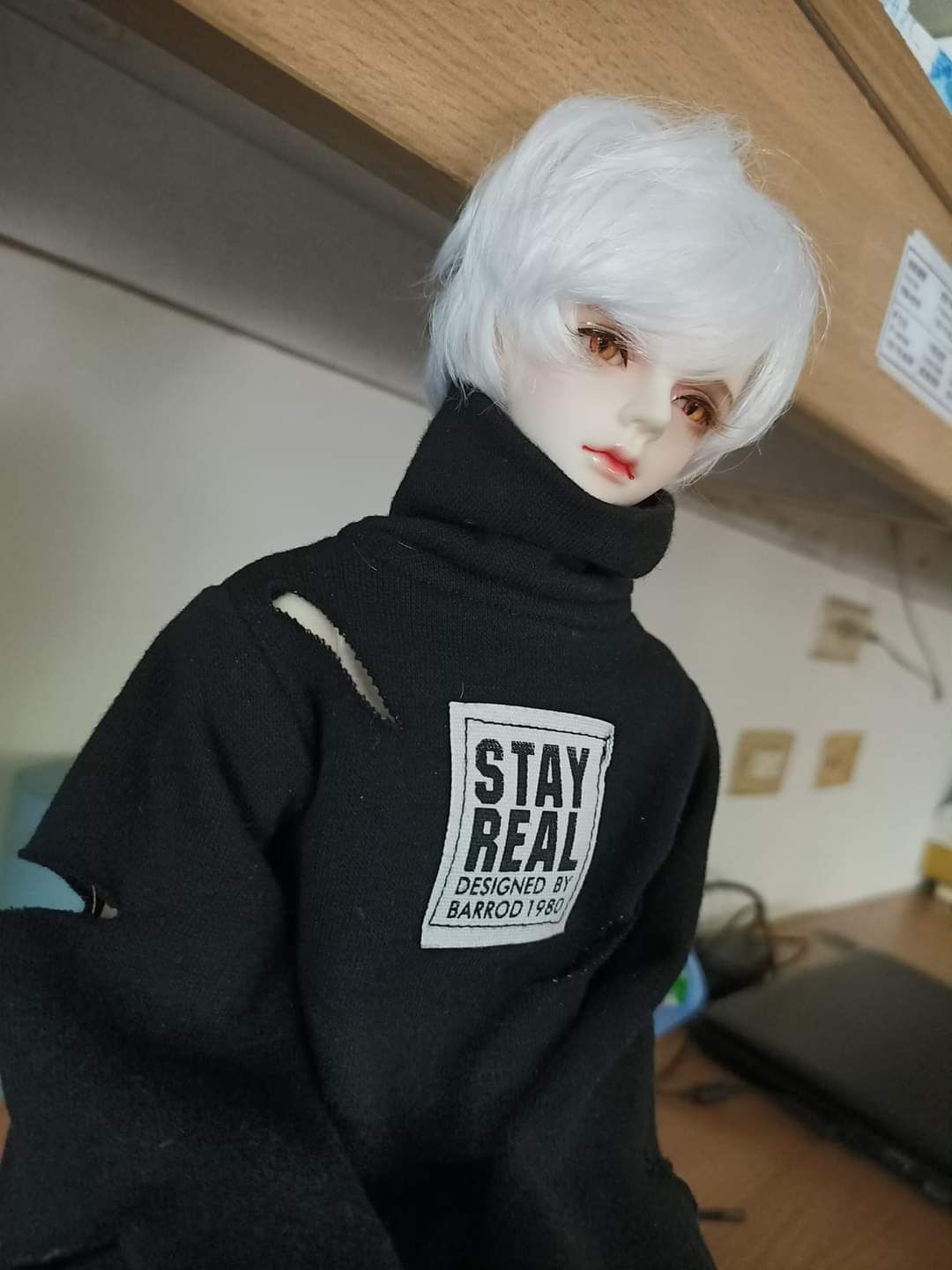 假髮/普六7-8* 馬海毛銀白色